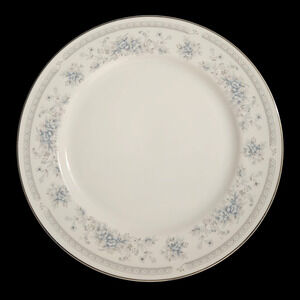 American Limoges Salem Heritage Blue Floral Dinner Plates Set 2